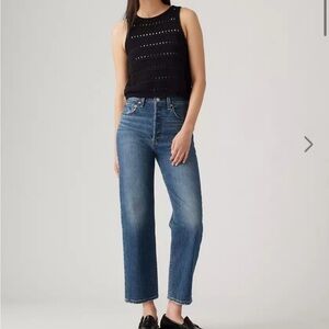 Levi’s premium ribcage straight ankle denim jeans 30 NWOT